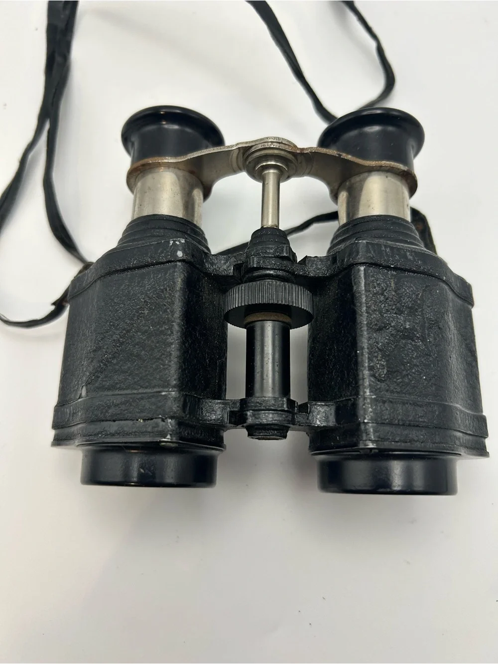 Classic Black Compact Binoculars with Neck Strap